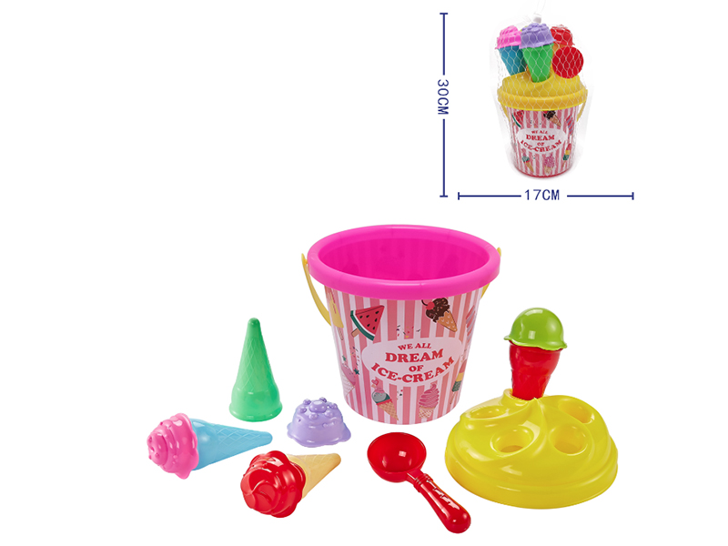 Ice Cream Beach Bucket Set 11Pcs
