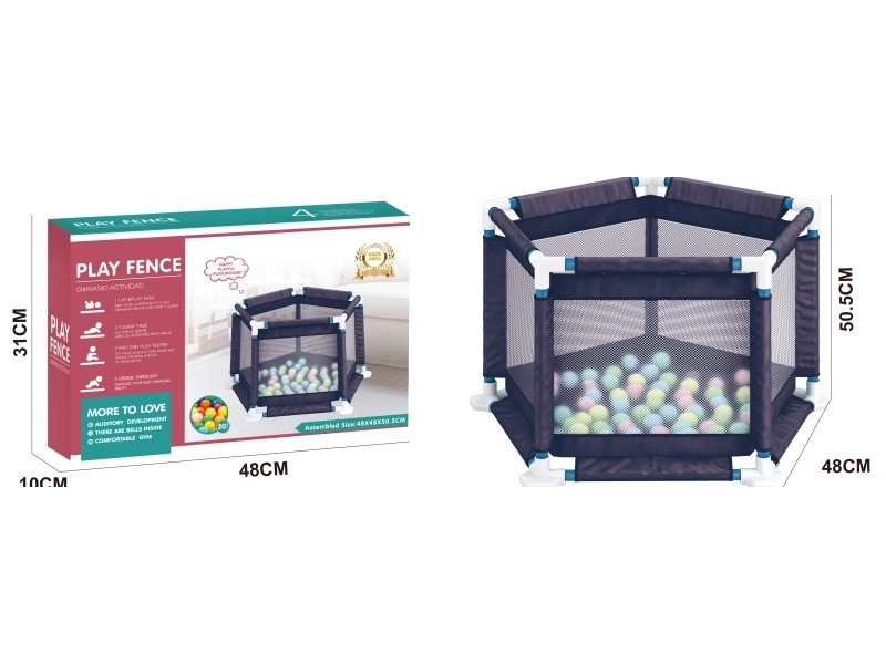 Five Square Fence Toy+20PCS Ocean Ball