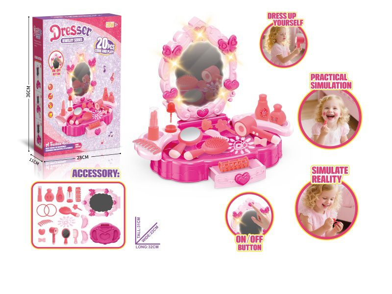 Butterfly Drawer Dressing Table (Lighting And Music)