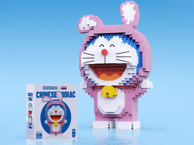 Doraemon Twelve Chinese Zodiac Sings Building Blocks - Rabbit 1100pcs
