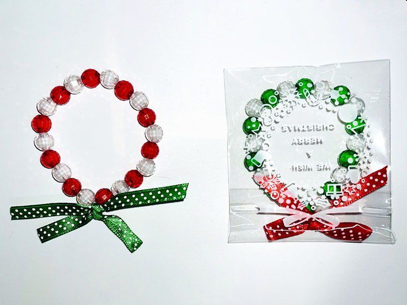 Christmas Beaded Bracelet