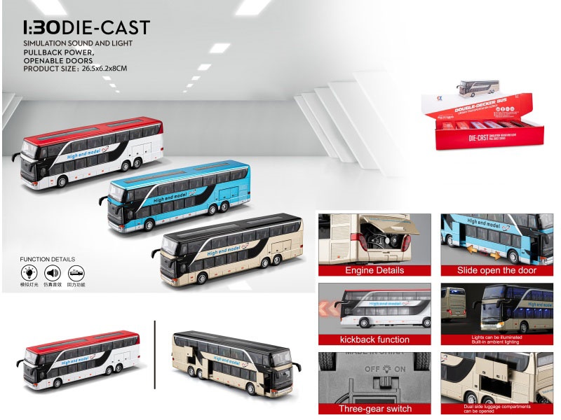 1:30 Business Long-Distance Double-Decker Bus