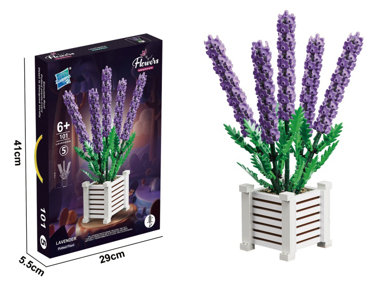 Building Block Potted Plant Lavender (1204Pcs)1204Pcs