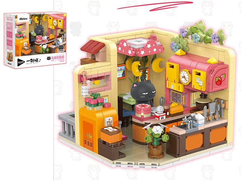 Each Meow Series Building Blocks - Wulong's Kitchen 559pcs