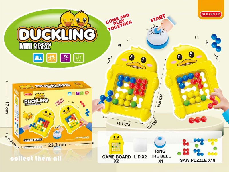 Diy Board Game Of Little Yellow Duck Two-Piece Puzzle Magic Bead Battle Game