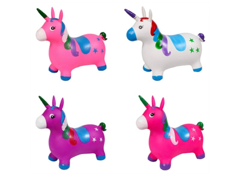 Inflatable Painted Unicorn With Flash Music