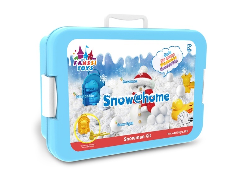 700 grams of snow +1 mold +1 snowman scissors + handbag
