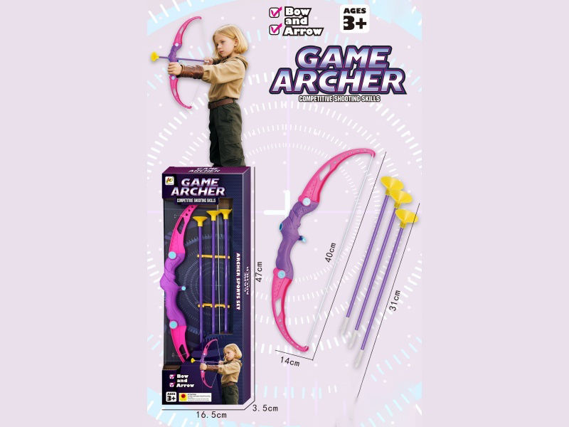 41Cm Bow And Arrow With Arrows