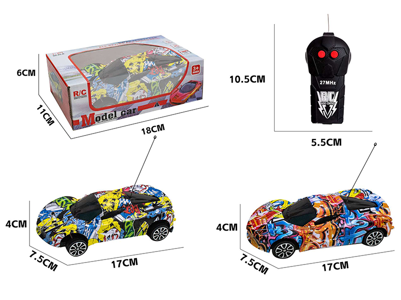 1:24 2CH Remote Control Car Model(Graffiti)