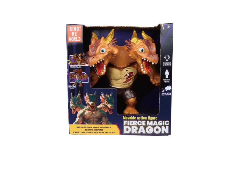 Hard Plastic Large Fierce Magic Dragon Action Figure