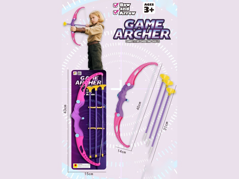 41Cm Bow And Arrow With Arrows
