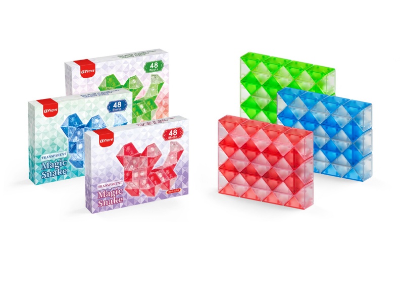 48-Piece Transparent Glass Magic Ruler