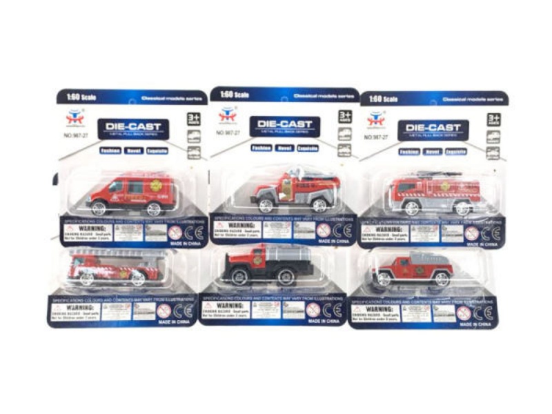 Sliding Alloy Fire Truck