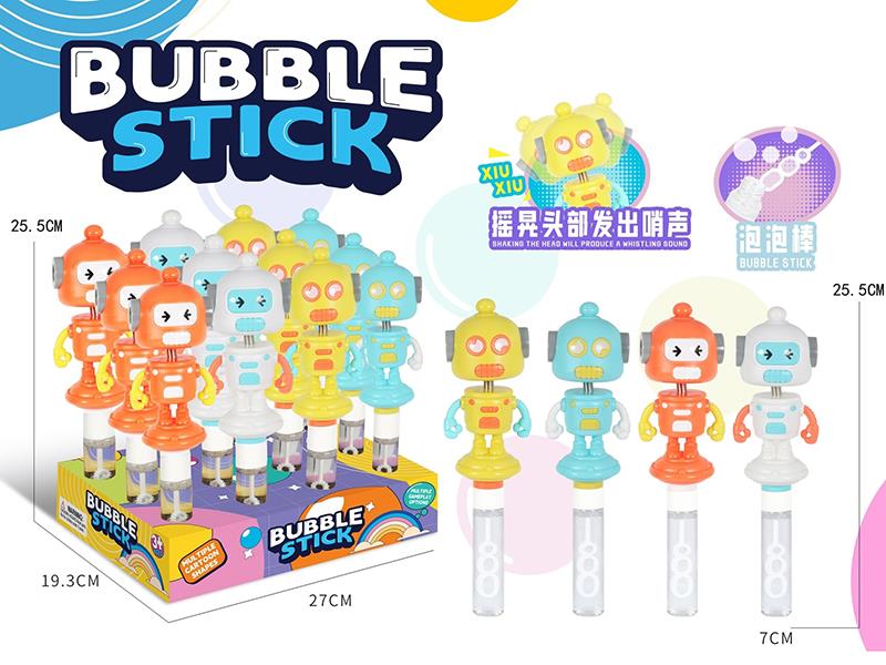 Whistle Robot Bubble Stick