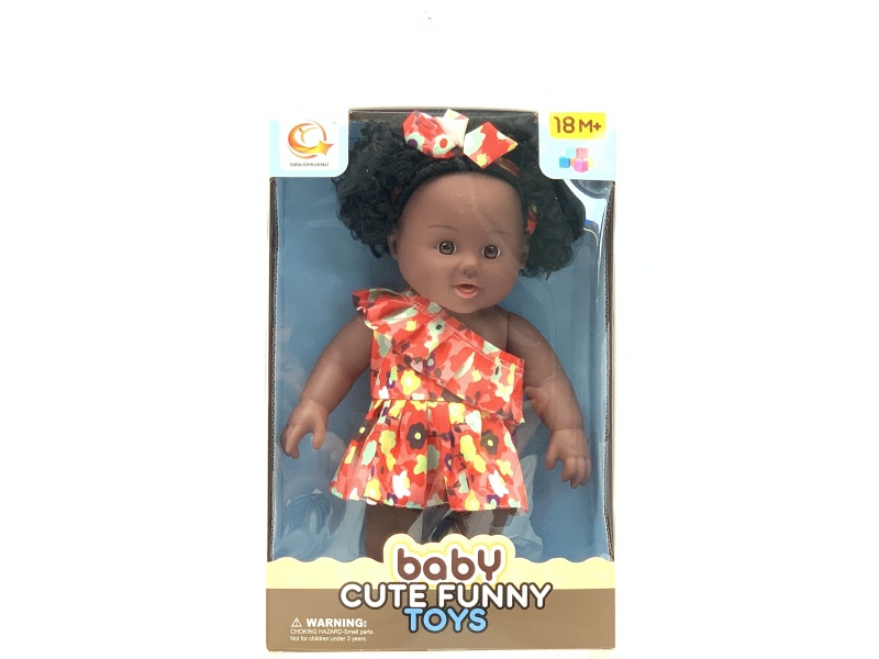 12-Inch Black Vinyl Doll With Ic