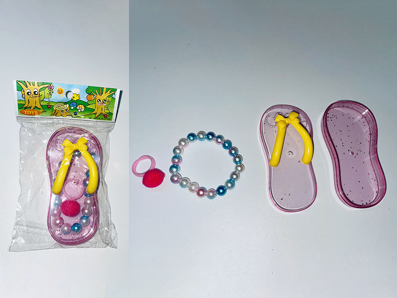 Flip-Flops Box + Bracelet + Ring