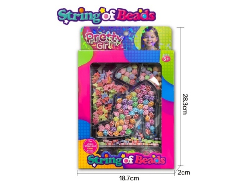High Heels Color Acrylic Beads Set