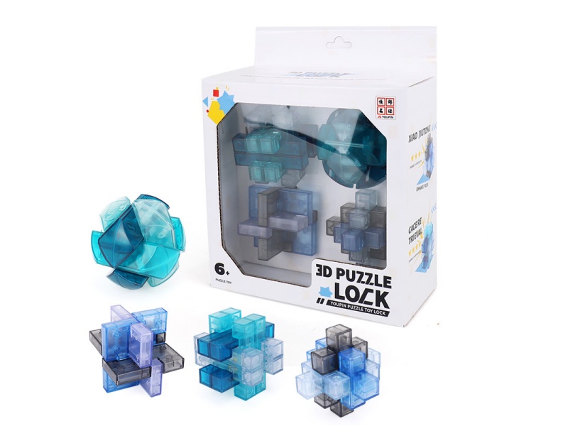 Four Sets Of Lu Ban Lock Sets