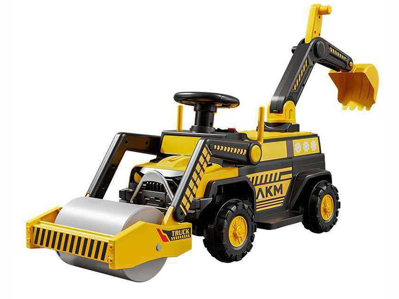 Children's Slide Road Roller Excavator 2 In 1