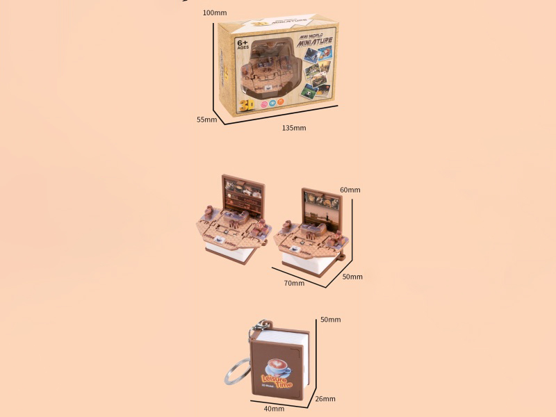 3D Foldable Pop-Up Book -Mini Coffee Shop (Upgraded And Enhanced Version)