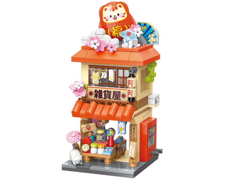 321Pcs Of Building Blocks Create A Colorful Street Scene