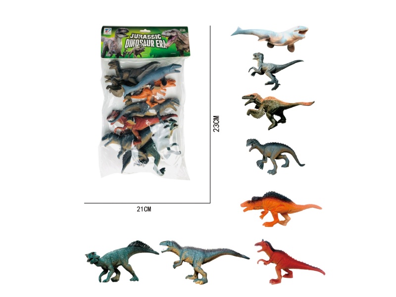 Pvc Simulation Dinosaur 8Pcs
