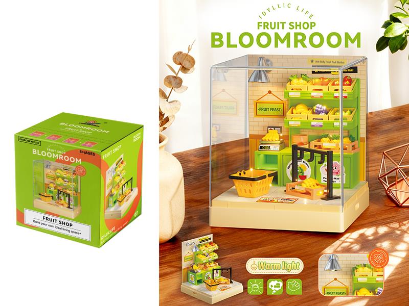 DIY Fruit Shop Miniature Scene Toys 59pcs