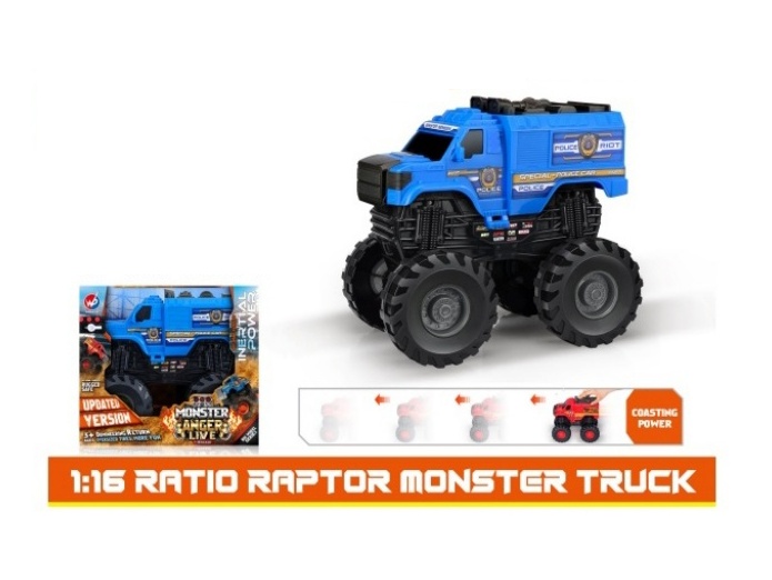 1:16 Hot Wheels Police Car Inertia Car