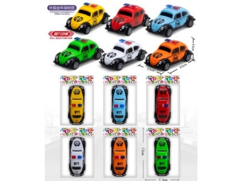 Huili Little Beetle Police Car (Exterior Made Of All Eco-Friendly Materials)