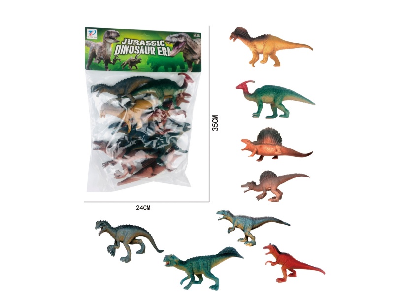 Pvc Simulation Dinosaur 8Pcs