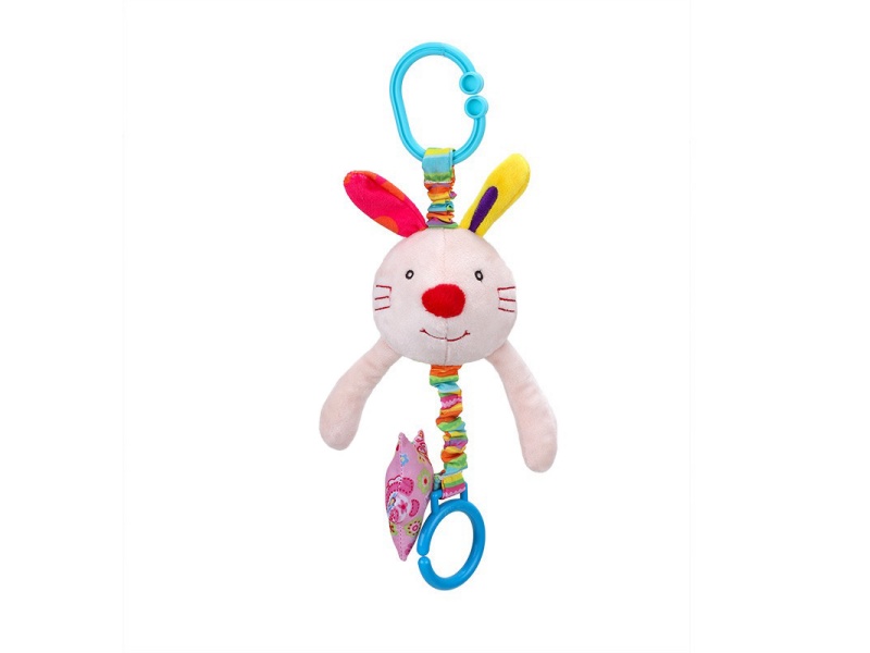 Rabbit Bell Plush Baby Pull Ring