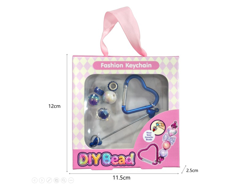 Diy Beaded Climbing Buckle Pendant Decoration - Blue Style