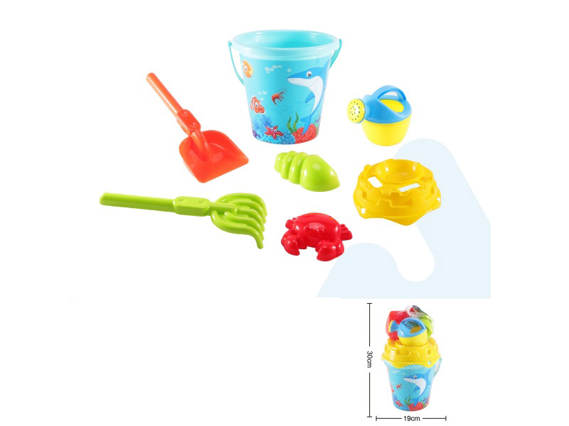 Large Shark Beach Bucket