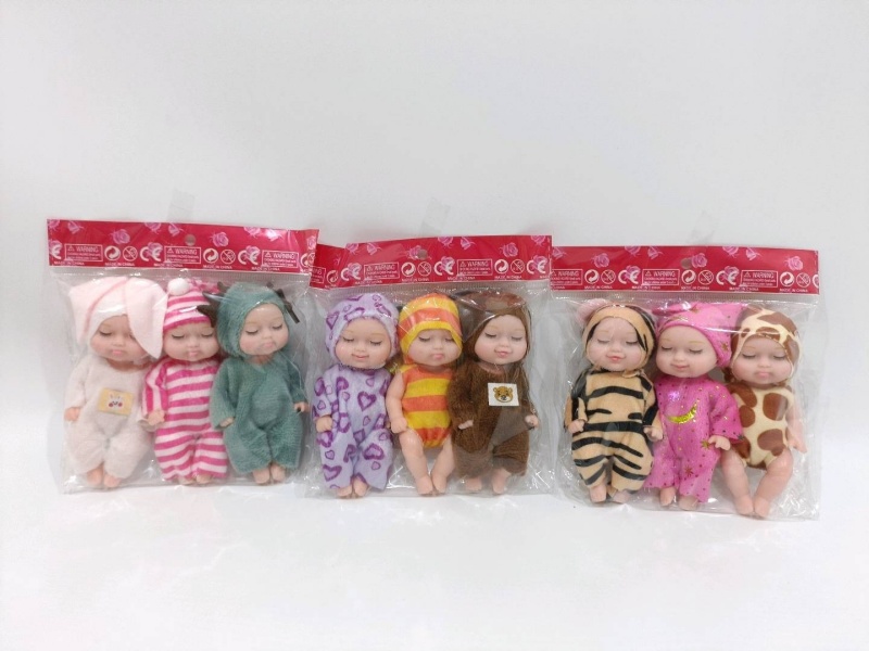 4-Inch Expression Nap Doll (3 Pieces)
