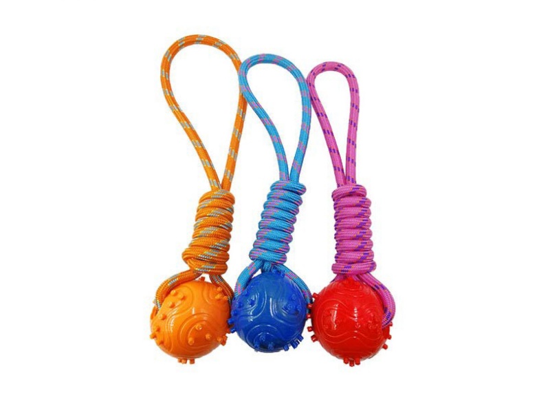 Rope-Wound Nail Ball Pet Toy