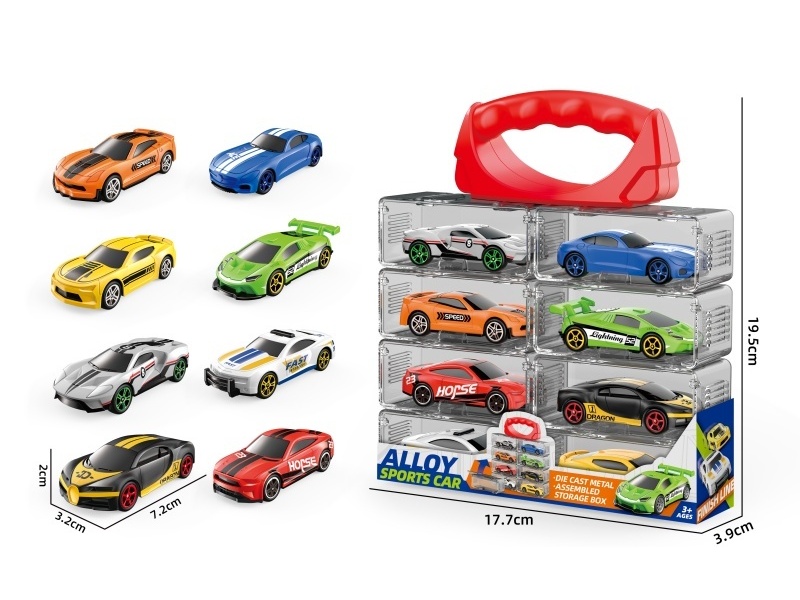 1:64 Sliding Alloy Bike (8 Pieces)