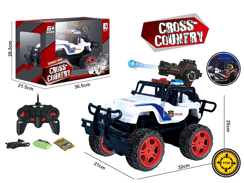 5CH Remote Control Jeep Police Car(Launch Water Bomb)