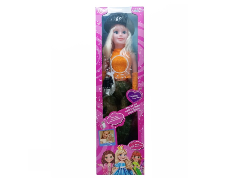 80cm Fashion And Walking Doll With Music(2xAG3 Batteries)