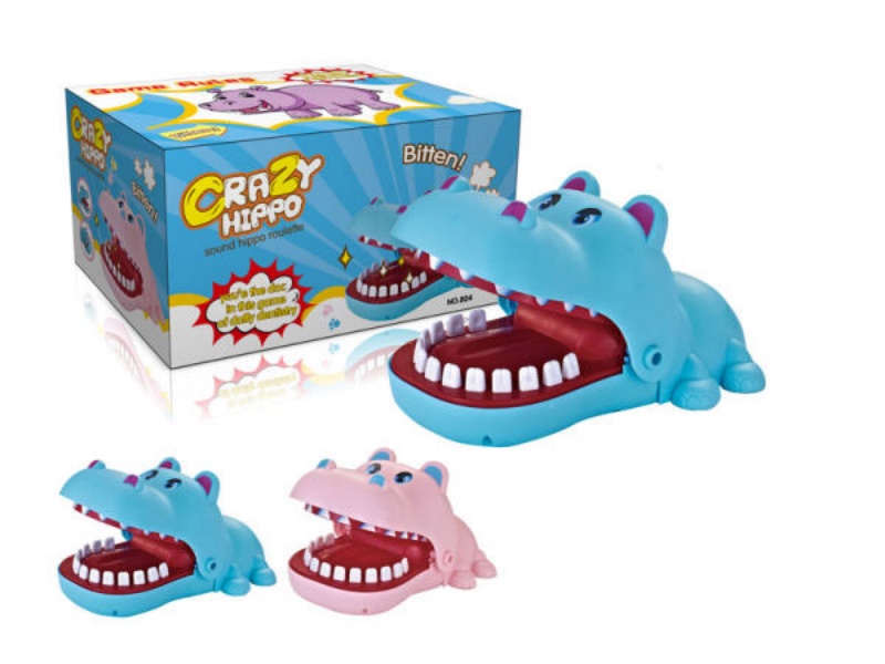 A Hippo Bites A Table Toy