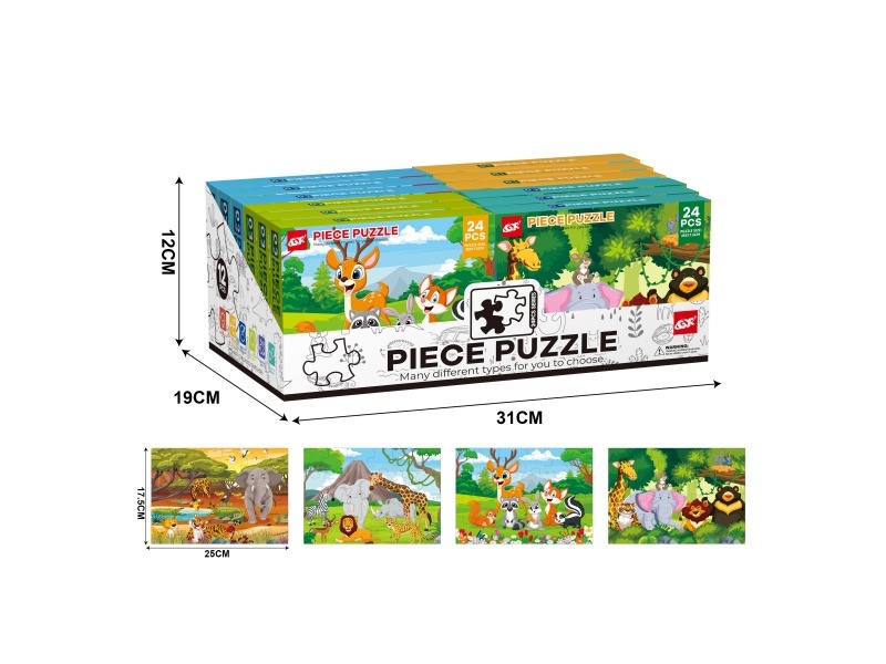 24 Pieces Of Jigsaw Puzzle (12 Pieces In Display Box)