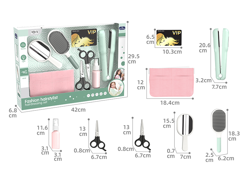 Fashion Hairstylist Hairdressing Set(Straight Hair Stick With Light And Sound)