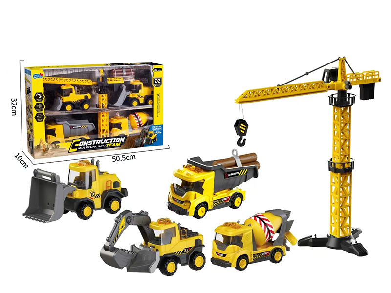 Friction Engineering Truck Set With Sound And Lights