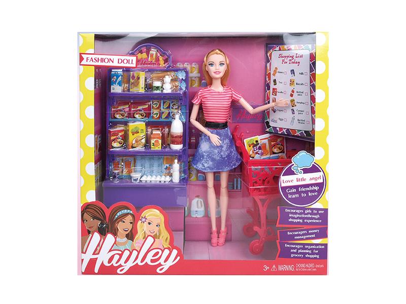 Hayley Fashion Doll Shopping Supermarket Set