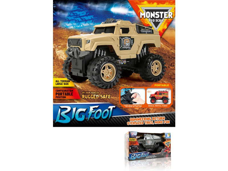1:10 Fire Wheel Military Inertial Vehicle