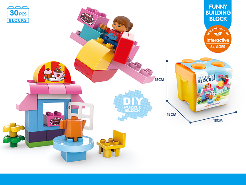 Girls' Paradise Large Particle Building Blocks 30pcs