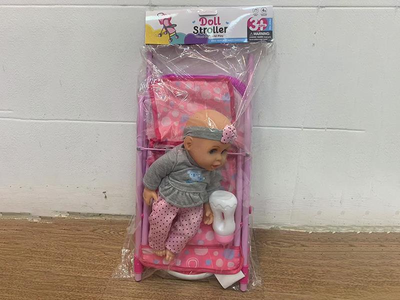 Iron Stroller + 14" Doll