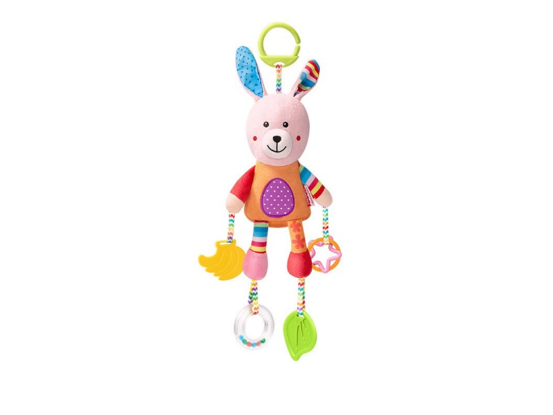 Rabbit Baby Teething Plush Pendant