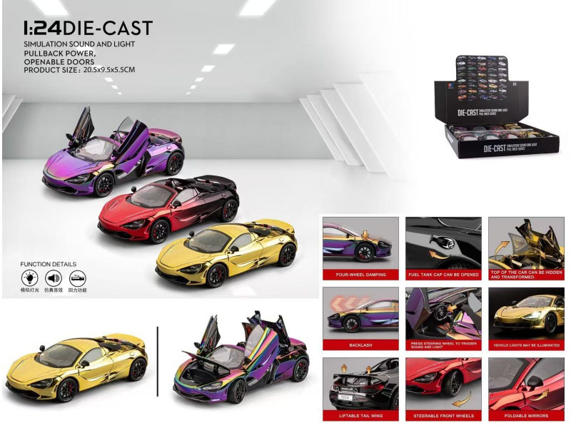 1:24 Mclaren 720S Electroplated Version