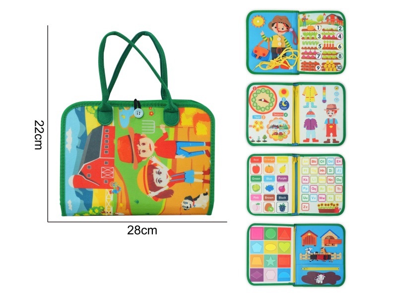 Montessori Early Childhood Education And Intelligence Development - Felt Farm Busy Board