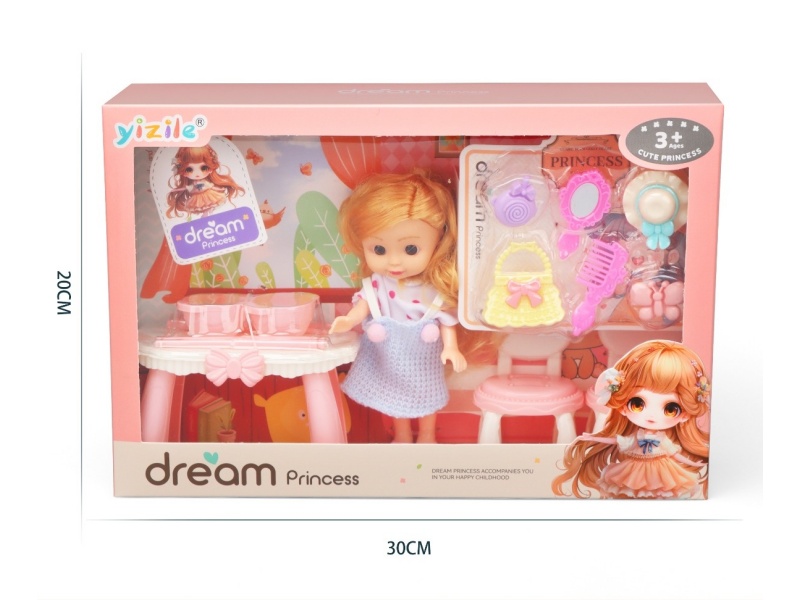 A 6-Inch Girl Playing House